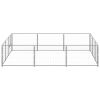 Dog Kennel Silver 96.9 ft¬≤ Steel