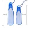 250/500ml Dog Water Bottle Feeder With Bowl Plastic Portable Water Bottle Pets Outdoor Travel Pet Drinking Water Feeder