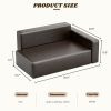 Modern Dog Sofa PU Leather Sturdy Dog Couch for Small and Medium Dogs Waterproof Pet Sofa for Cats and Small Animals